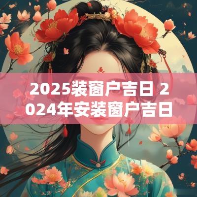 2025装窗户吉日 2025年安装窗户吉日