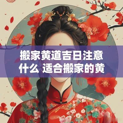 搬家黄道吉日注意什么 适合搬家的黄道吉日2025年