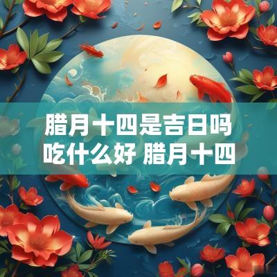 腊月十四是吉日吗吃什么好 腊月十四是黄道吉日吗