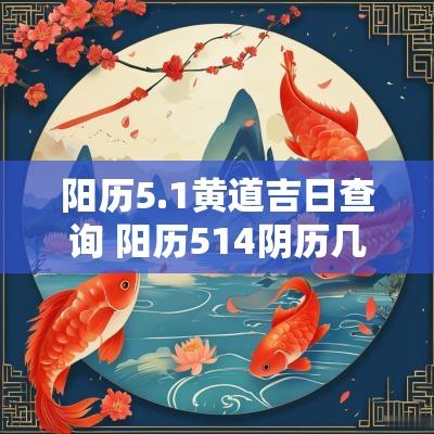 阳历5.1黄道吉日查询 阳历514阴历几号