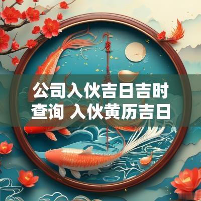 公司入伙吉日吉时查询 入伙黄历吉日查询2025