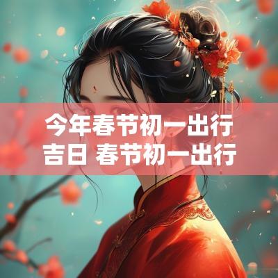 今年春节初一出行吉日 春节初一出行吉时