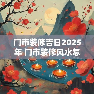 门市装修吉日2025年 门市装修风水怎么招财