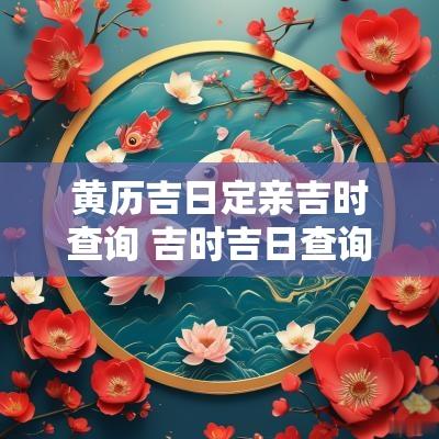黄历吉日定亲吉时查询 吉时吉日查询老黄历2025年