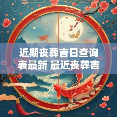 近期丧葬吉日查询表最新 最近丧葬吉日