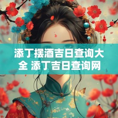 添丁摆酒吉日查询大全 添丁吉日查询网