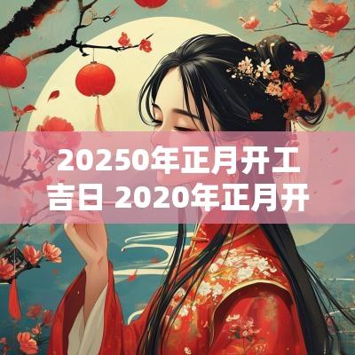 20250年正月开工吉日 2025年正月开工吉日吉时