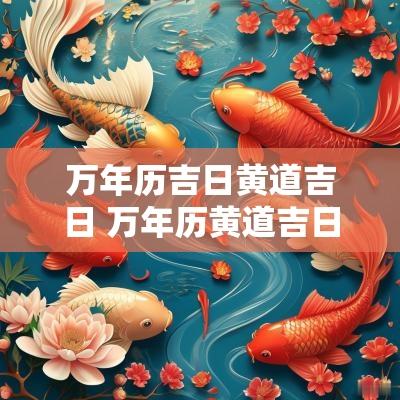 万年历吉日黄道吉日 万年历黄道吉日
