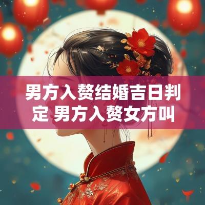 男方入赘结婚吉日判定 男方入赘女方叫什么