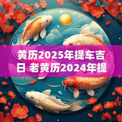 黄历2025年提车吉日 老黄历2025年提车黄道吉日查询