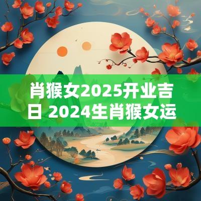肖猴女2025开业吉日 2025生肖猴女运势如何