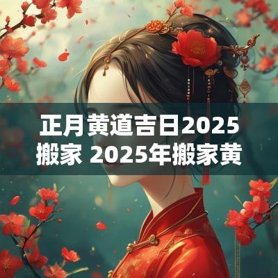 正月黄道吉日2025搬家 2025年搬家黄道吉日一览表