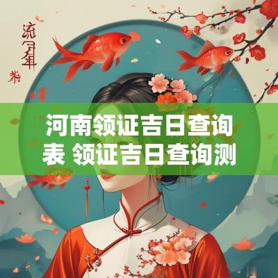 河南领证吉日查询表 领证吉日查询测算