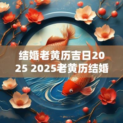 结婚老黄历吉日2025 2025老黄历结婚吉日