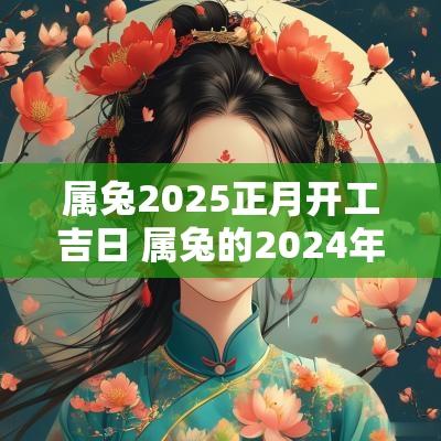 属兔2025正月开工吉日 属兔的2025年正月开业吉日