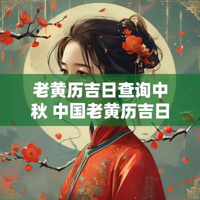 老黄历吉日查询中秋 中国老黄历吉日查询黄道吉日查询
