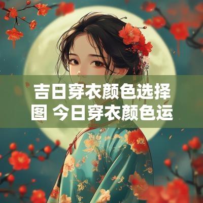吉日穿衣颜色选择图 今日穿衣颜色运势
