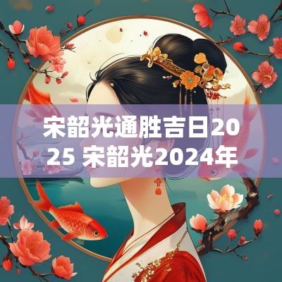 宋韶光通胜吉日2025 宋韶光2025年每日通胜