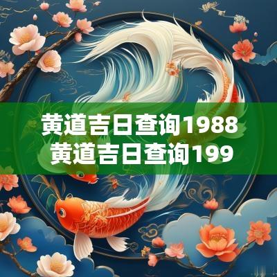 黄道吉日查询1988 黄道吉日查询1993年