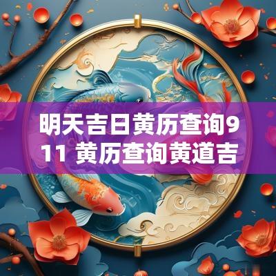 明天吉日黄历查询911 黄历查询黄道吉日明天吉时