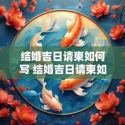 结婚吉日请柬如何写 结婚吉日请柬如何写范文