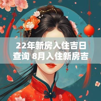 22年新房入住吉日查询 8月入住新房吉日
