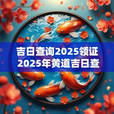 吉日查询2025领证 2025年黄道吉日查询领证