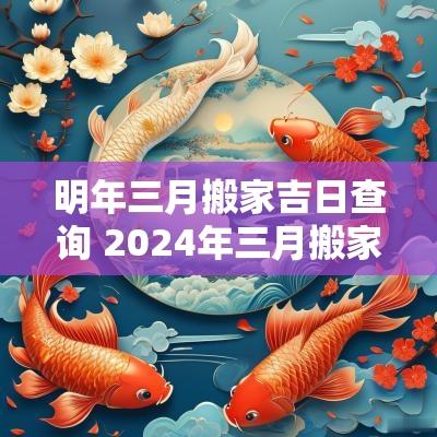 明年三月搬家吉日查询 2025年三月搬家最佳时间