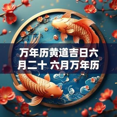 万年历黄道吉日六月二十 六月万年历黄道吉日查询