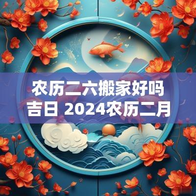 农历二六搬家好吗吉日 2025农历二月十六能搬家吗