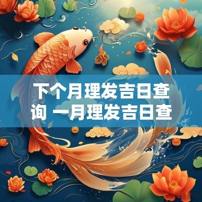 下个月理发吉日查询 一月理发吉日查询2025年