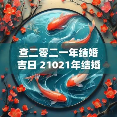 查二零二一年结婚吉日 21021年结婚吉日
