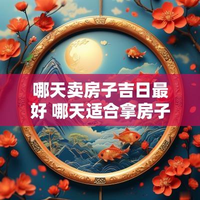 哪天卖房子吉日最好 哪天适合拿房子