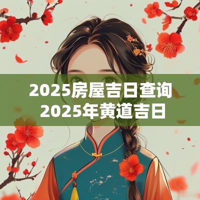 2025房屋吉日查询 2025年黄道吉日