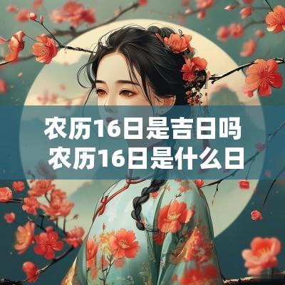 农历16日是吉日吗 农历16日是什么日八字