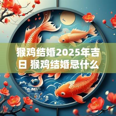 猴鸡结婚2025年吉日 猴鸡结婚忌什么属相