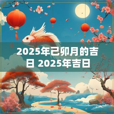 2025年己卯月的吉日 2025年吉日