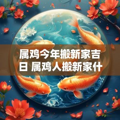 属鸡今年搬新家吉日 属鸡人搬新家什么日子最好