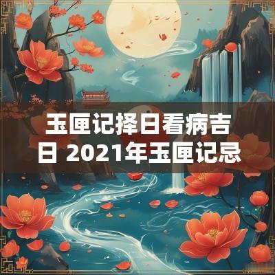 玉匣记择日看病吉日 2025年玉匣记忌探病的日子