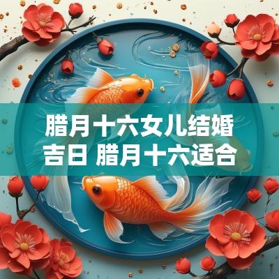 腊月十六女儿结婚吉日 腊月十六适合结婚吗2025