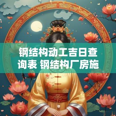 钢结构动工吉日查询表 钢结构厂房施工时间