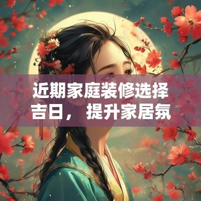 近期家庭装修选择吉日， 提升家居氛围