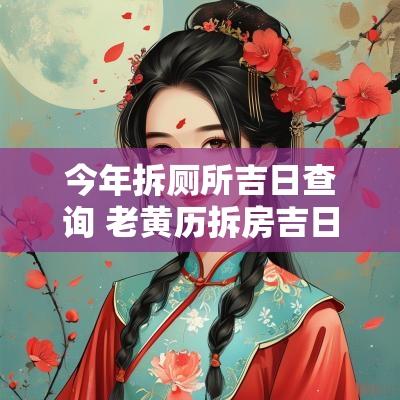 今年拆厕所吉日查询 老黄历拆房吉日查询