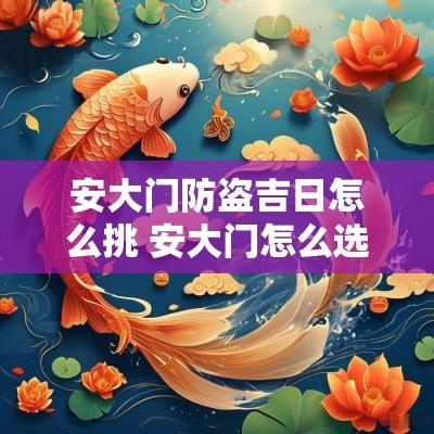 安大门防盗吉日怎么挑 安大门怎么选日子