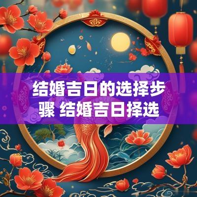 结婚吉日的选择步骤 结婚吉日择选