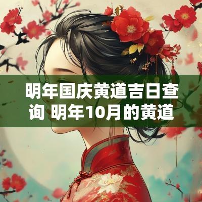 明年国庆黄道吉日查询 明年10月的黄道吉日