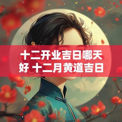 十二开业吉日哪天好 十二月黄道吉日开业大吉查询