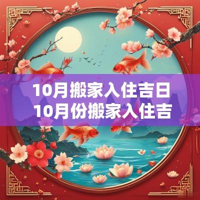 10月搬家入住吉日 10月份搬家入住吉日