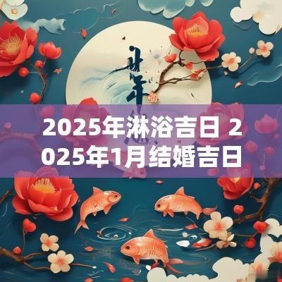 2025年淋浴吉日 2025年1月结婚吉日