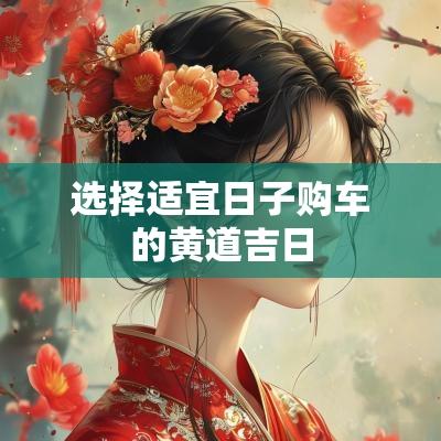 选择适宜日子购车的黄道吉日